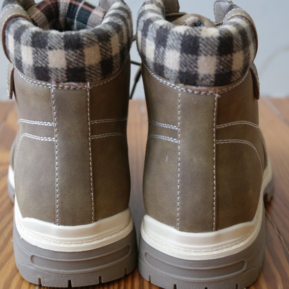 ANJOUFEMME Work Hiking Ankle Boots For Women Waterproof Outdoor Lightweight S 10 - Picture 4 of 10